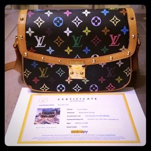Louis Vuitton Multicolore Black Sologne Crossbody